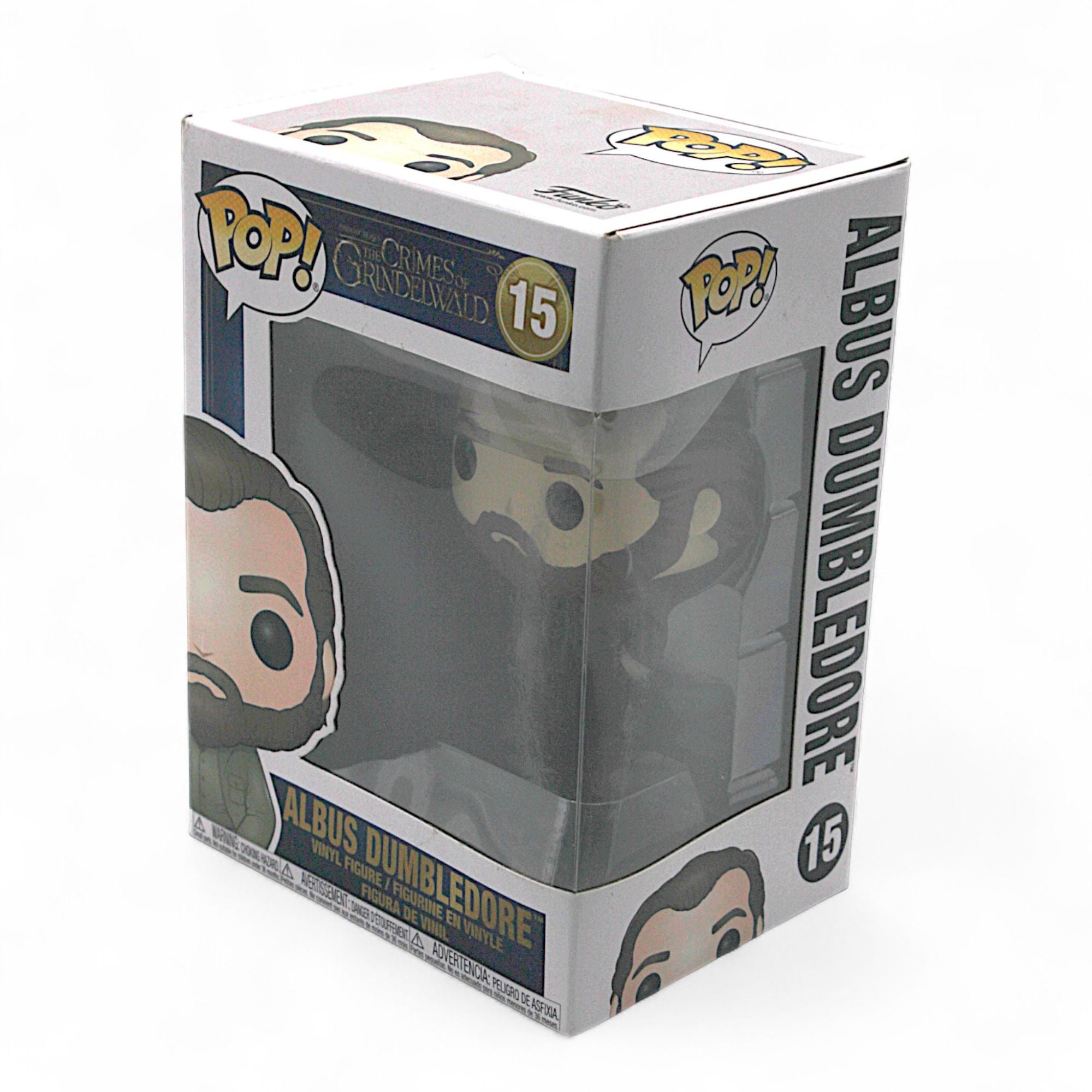 Side view of Albus Dumbledore Funko Pop Vinyl Figure box