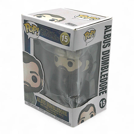 Side view of Albus Dumbledore vinyl figure packaging