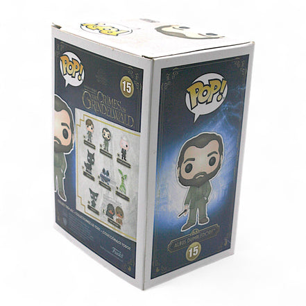 Front view of Albus Dumbledore vinyl figure box