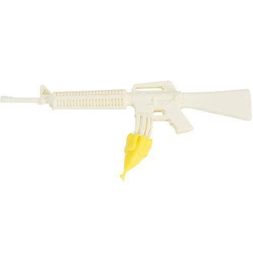 White toy rifle accessory