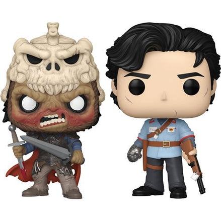 Funko Pop vinyl figures of Ash and Evil Ash from Army of Darkness