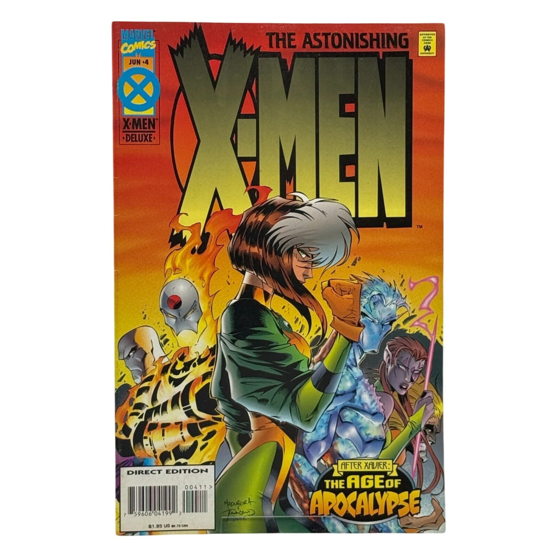 Cover of Astonishing X-Men Deluxe Age of Apocalypse Issue #4 featuring Rogue and other mutants