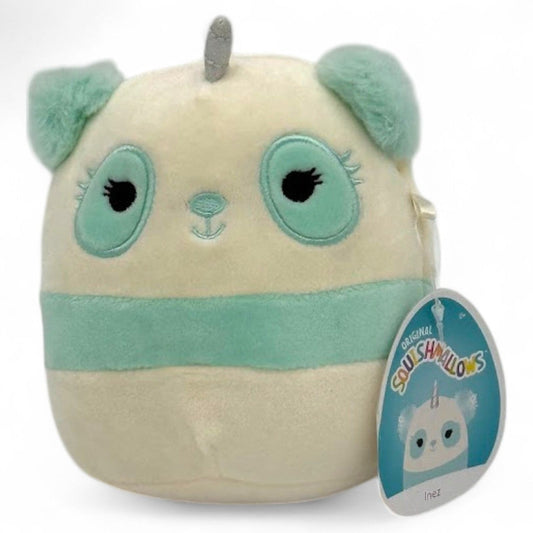 Original Squishmallows Inez The Unicorn Panda Plush Toy 5" Adorable & Compact Stuffed Animal Collectible Gift