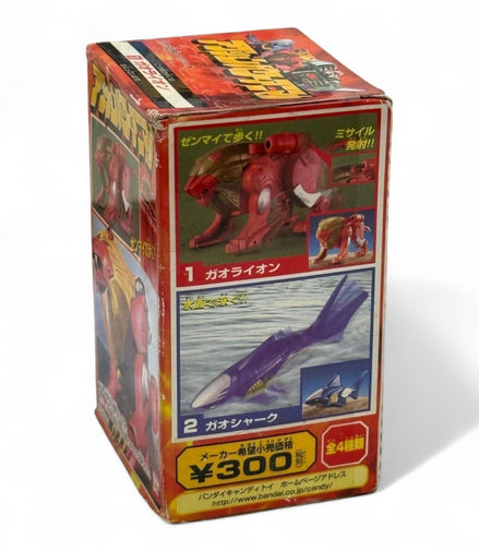 Side view of Bandai GaoLion toy box showing features