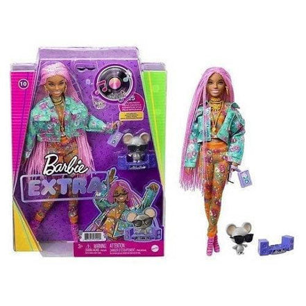 Barbie Extra Doll - Select Figure(s) - Flip Side CollectiblesFashion DollToyShnipDoll 10 - Pink Braids