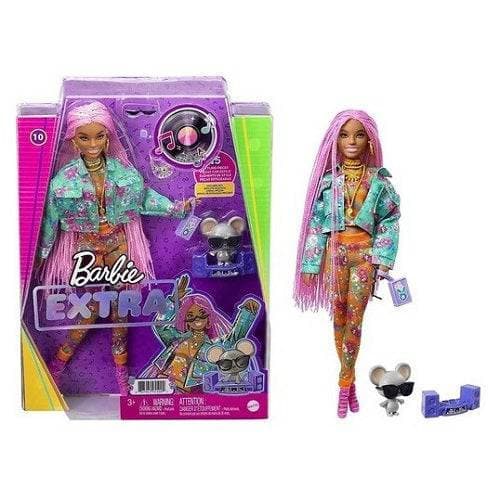 Barbie Extra Doll - Select Figure(s) - Flip Side CollectiblesFashion DollToyShnipDoll 10 - Pink Braids