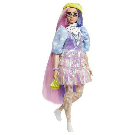 Barbie Extra Doll - Select Figure(s) - Flip Side CollectiblesFashion DollToyShnipDoll 2 - Shimmery Look with Pet Puppy