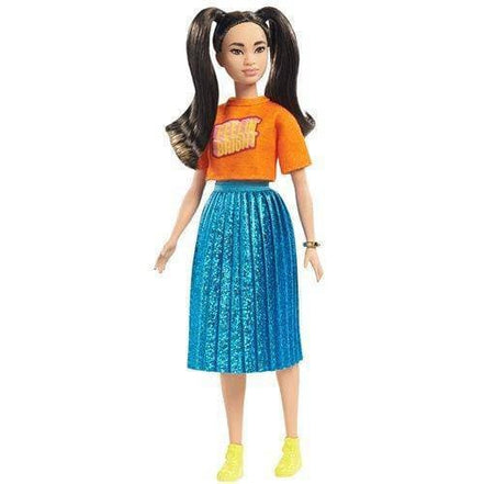 Barbie Fashionista - Select Figure(s) - Flip Side CollectiblesFashion DollToyShnipDoll 145 with Long Brunette Pigtails