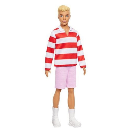 Barbie Fashionista - Select Figure(s) - Flip Side CollectiblesFashion DollToyShnip241 Ken (Blonde Hair, Sriped Shirt)