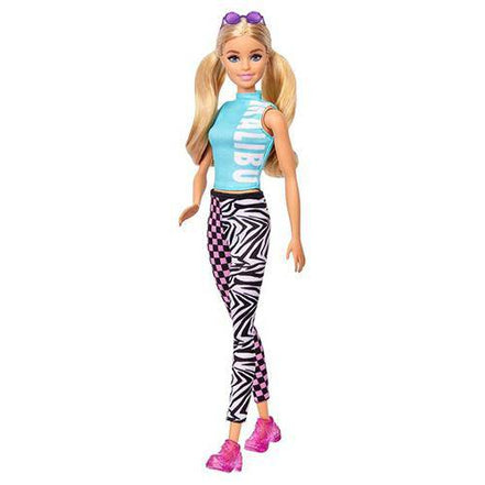 Barbie Fashionista - Select Figure(s) - Flip Side CollectiblesFashion DollToyShnip158 Blonde Hair with Malibu Dress and Leggings