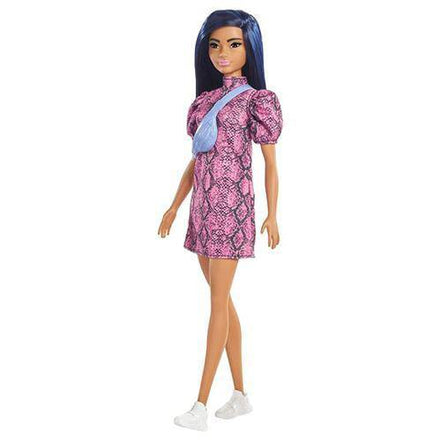 Barbie Fashionista - Select Figure(s) - Flip Side CollectiblesFashion DollToyShnip143 Pink Snake Print Dress & Over Shoulder Bag