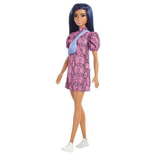 Barbie Fashionista - Select Figure(s) - Flip Side CollectiblesFashion DollToyShnip143 Pink Snake Print Dress & Over Shoulder Bag