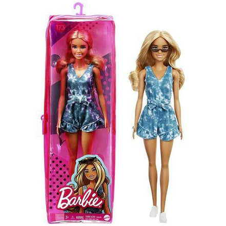 Barbie Fashionista - Select Figure(s) - Flip Side CollectiblesFashion DollToyShnip173 Tie - dye Shorts Romper