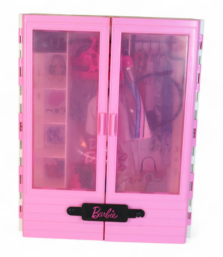 Barbie Fashionista Closet Playset with pink doors and accessories
