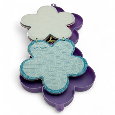 Barbie flower-shaped secret diary with purple and pink case