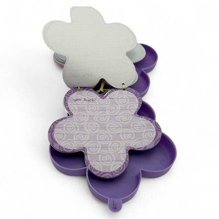 Barbie flower-shaped secret diary with purple and pink case