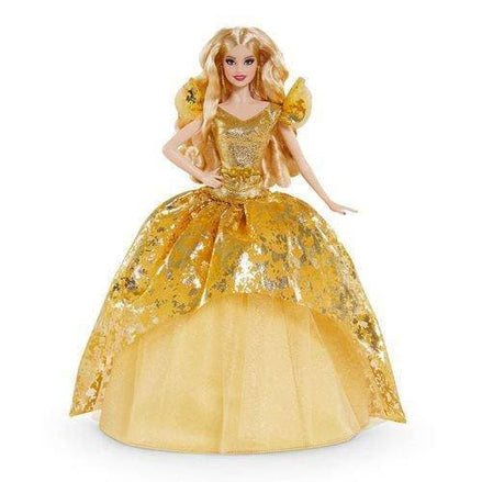 Barbie Holiday 2020 Blonde Hair Doll in gold gown