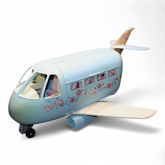 Barbie Jet Airplane 1999 with floral design and openable side