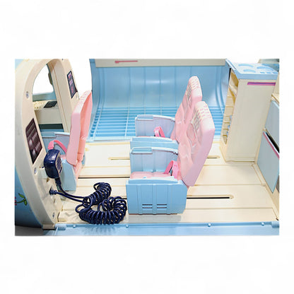 Barbie Jet Airplane 1999 with floral design and openable side