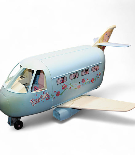 Barbie Jet Airplane 1999 with floral design and openable side