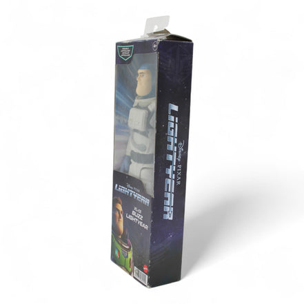 Side view of Disney Pixar Buzz Lightyear XL-01 action figure packaging