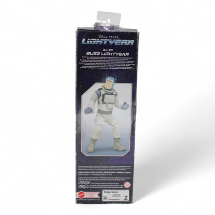 Detailed view of Buzz Lightyear XL-01 action figure in packaging