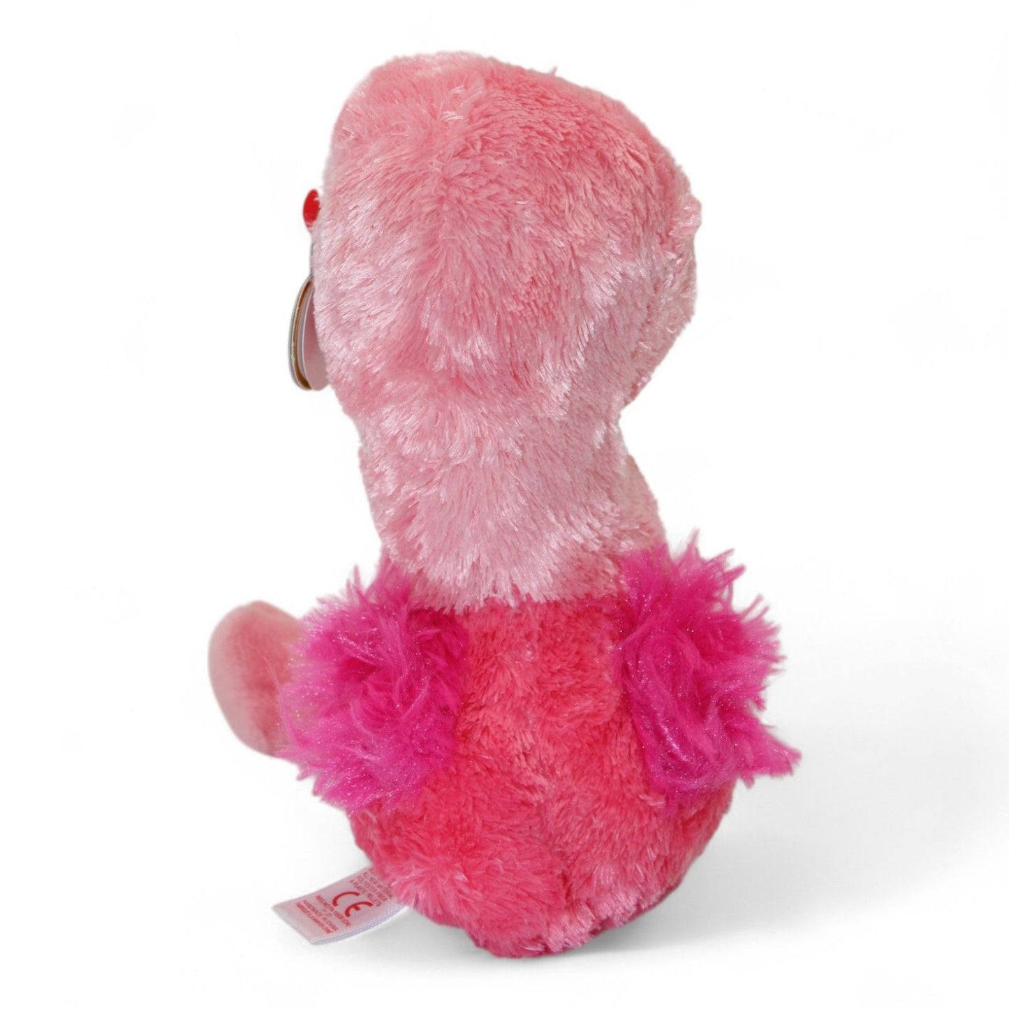 Ty Beanie Boos Gilda The Flamingo Plush Toy - Pink Collectible Stuffed Animal With Glitter Beak & Big Eyes 6"