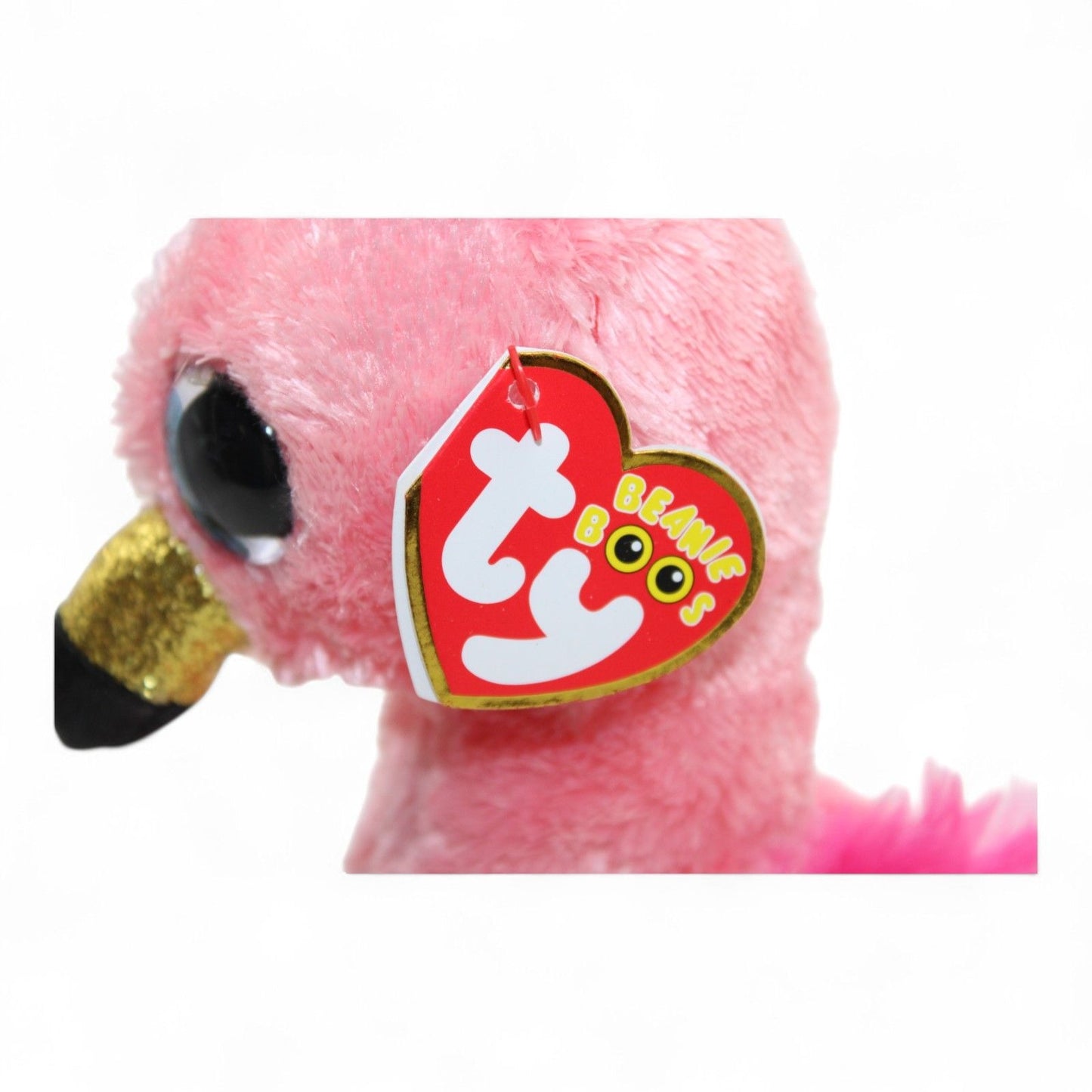 Ty Beanie Boos Gilda The Flamingo Plush Toy - Pink Collectible Stuffed Animal With Glitter Beak & Big Eyes 6"