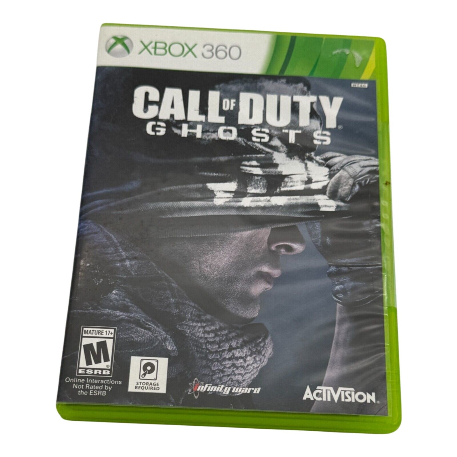 Call of Duty Ghosts Xbox 360 game case with cover art