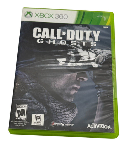 Call of Duty Ghosts Xbox 360 game case with cover art