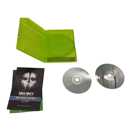 Call of Duty Ghosts Xbox 360 discs and season pass booklet