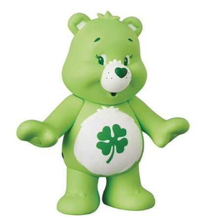 Green Care Bear figure with clover belly badge