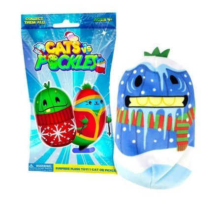 Cats vs Pickles Holiday Plush Mystery Bag with colorful packaging