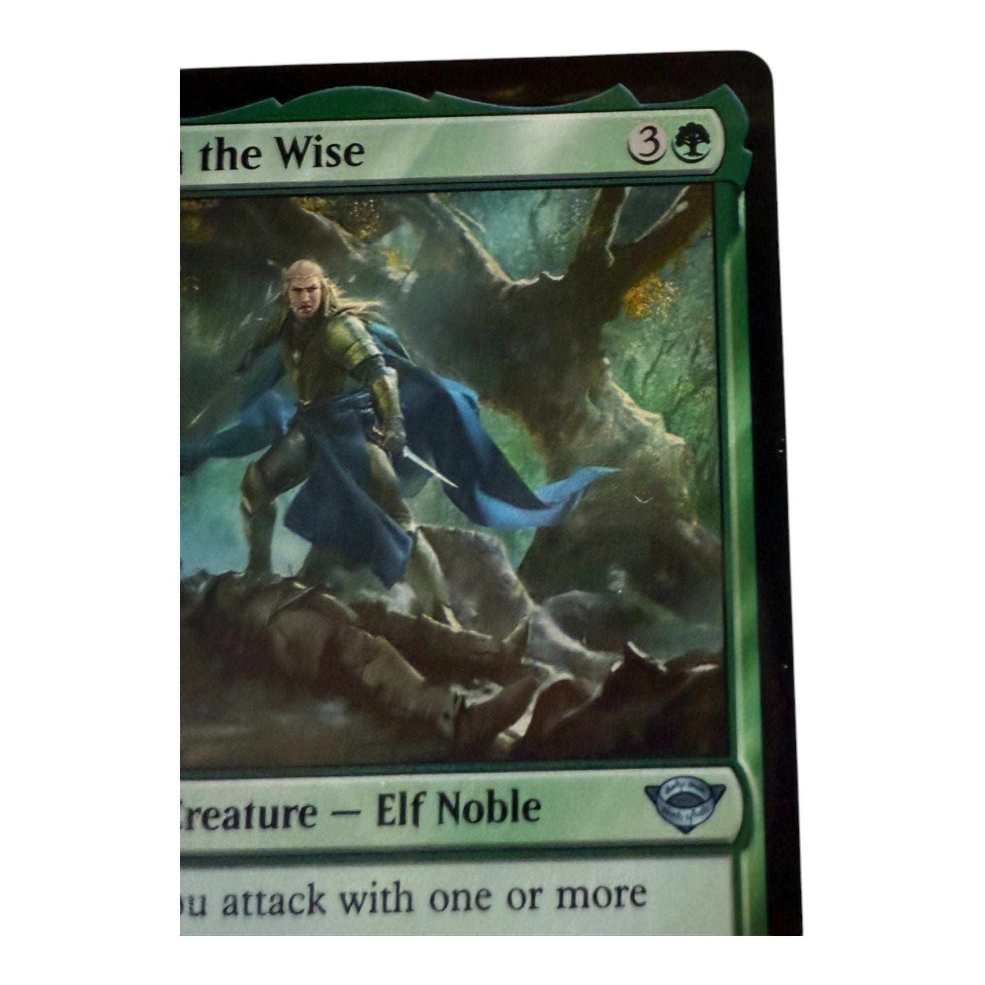 Celebrorn The Wise card with elf noble artwork and game stats
