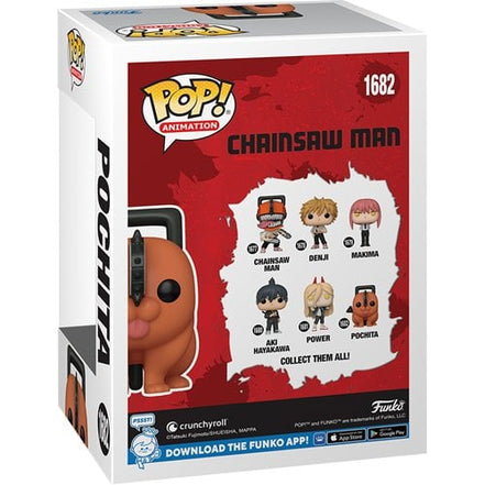 Chainsaw Man Funko Pop! figures including Denji, Makima, Power, and Pochita