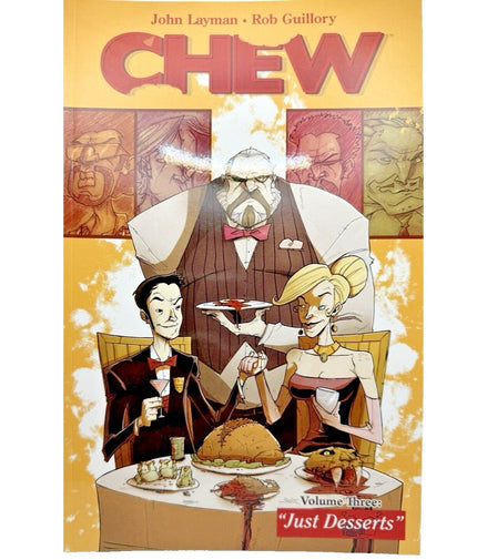 Chew Volume 3 Just Desserts Signed Edition by John Layman – image comics - Flip Side CollectiblesGraphic NovelImage Comics