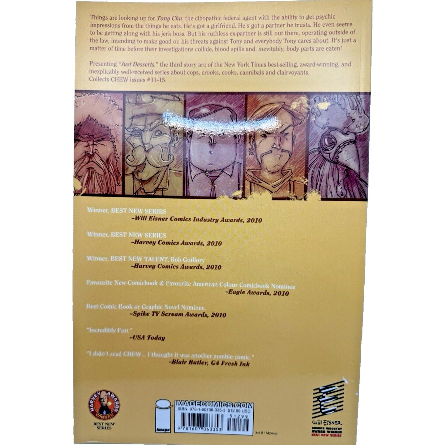 Chew Volume 3 Just Desserts Signed Edition by John Layman – image comics - Flip Side CollectiblesGraphic NovelImage Comics