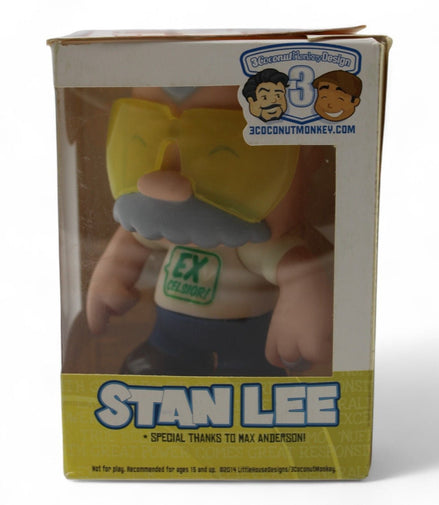 Chibi Stan Lee Vinyl Figure by 3 Coconut Monkey - Rare Collectible - Flip Side CollectiblesVinyl Figure3 Coconut Monkey