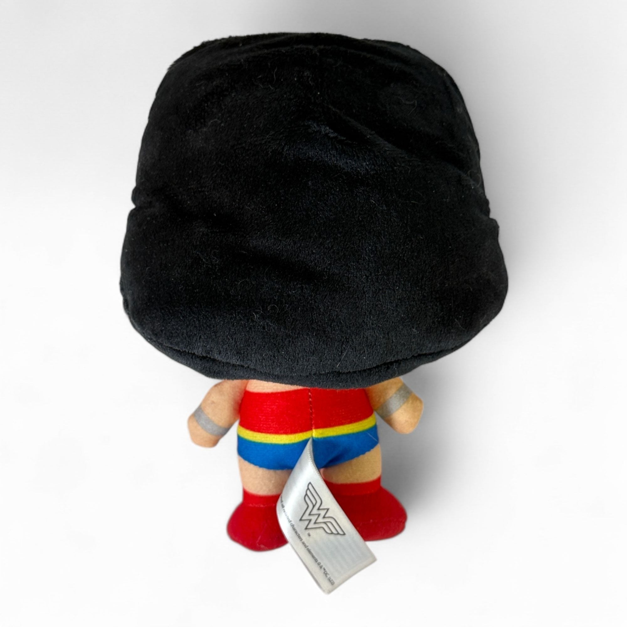 Back view of Chibi Wonder Woman plush doll