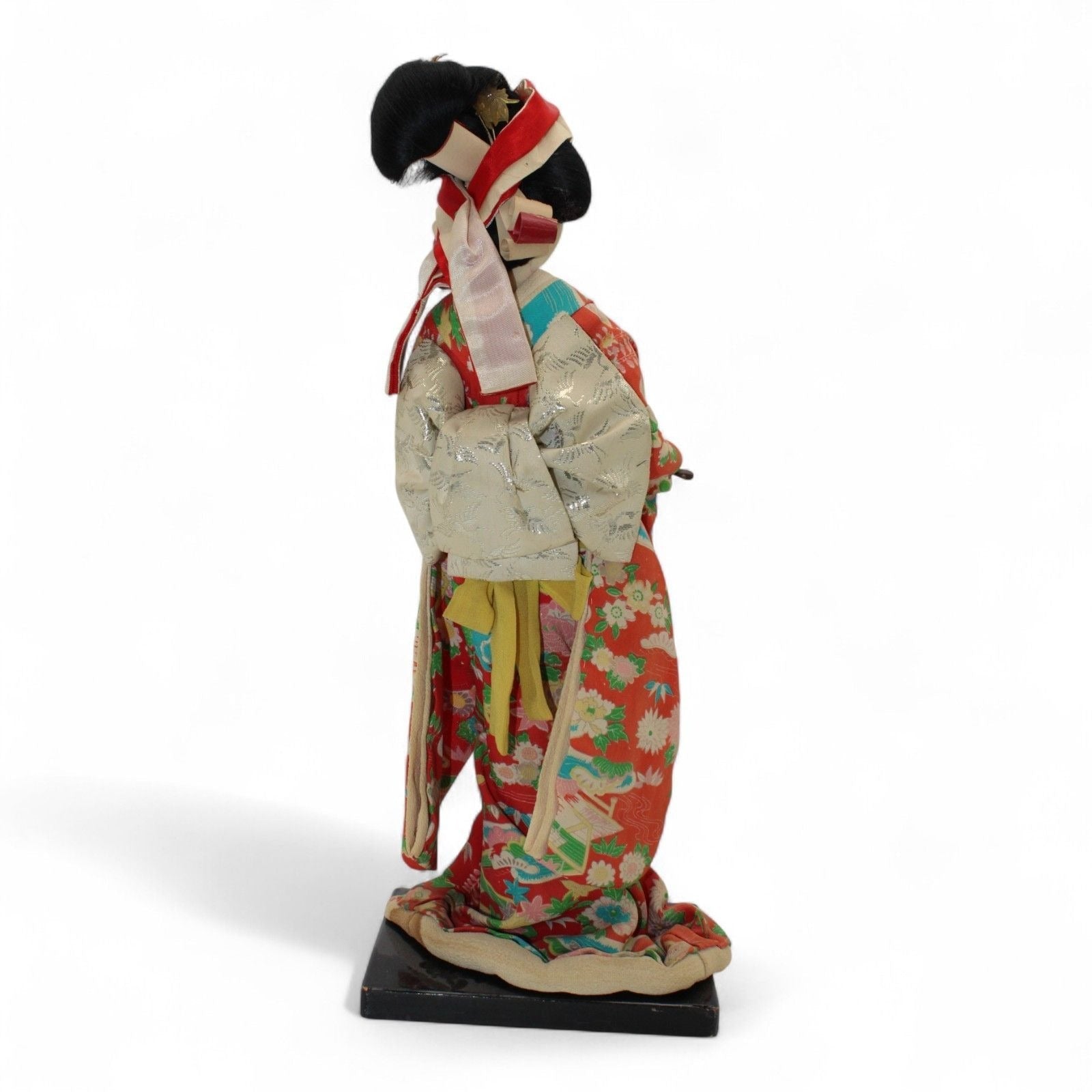 Collectible Japanese Geisha Doll with Kimono and Sword DecorUnknownGeisha Dollartcollectiblecultural6