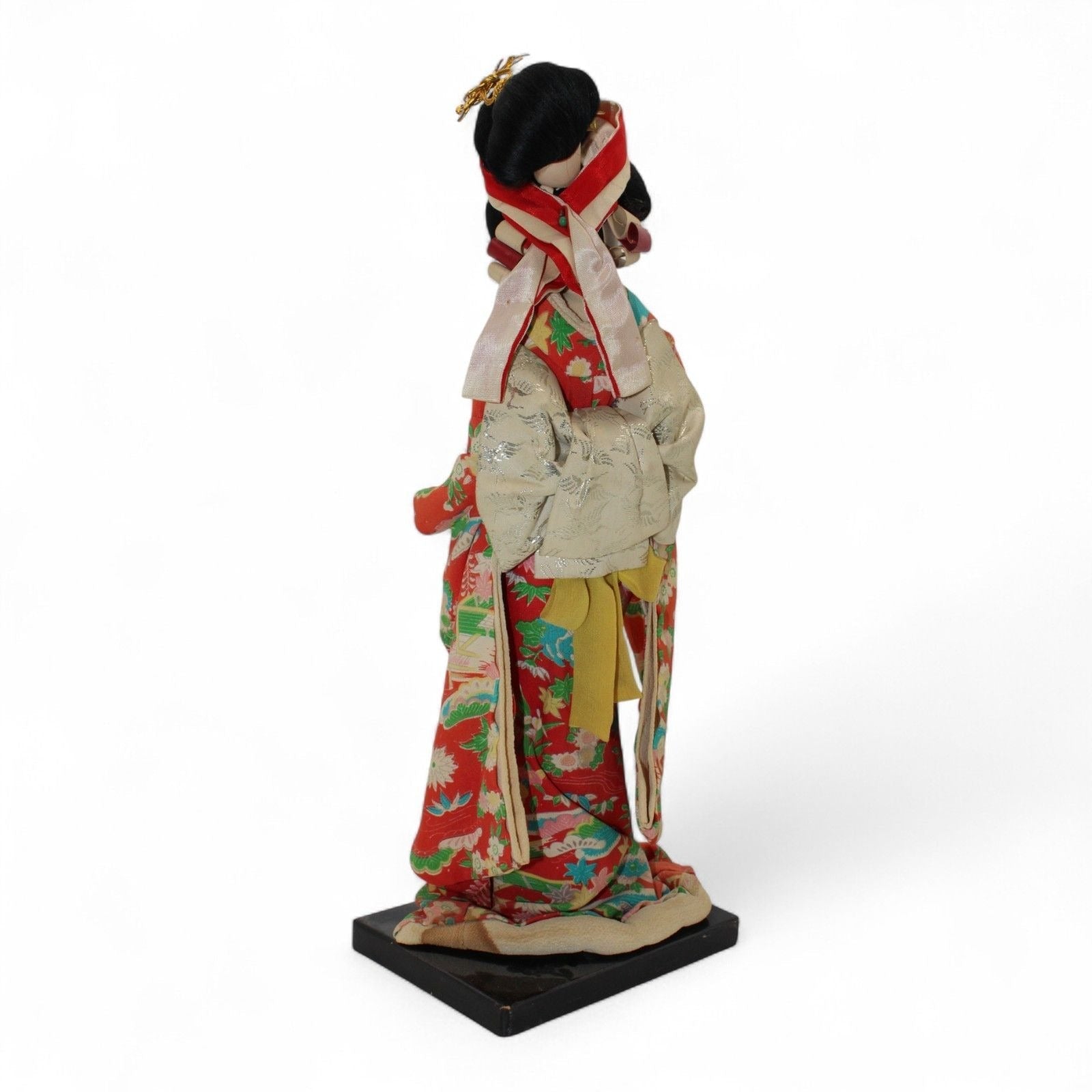 Collectible Japanese Geisha Doll with Kimono and Sword DecorUnknownGeisha Dollartcollectiblecultural5