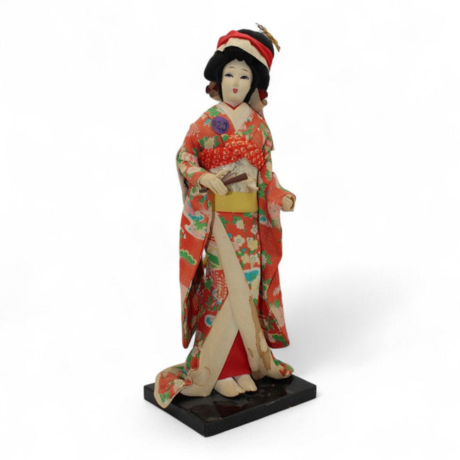 Collectible Japanese Geisha Doll with Kimono and Sword DecorUnknownGeisha Dollartcollectiblecultural1