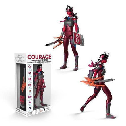IAmElemental Courage Core Power action figure with helmet and sword
