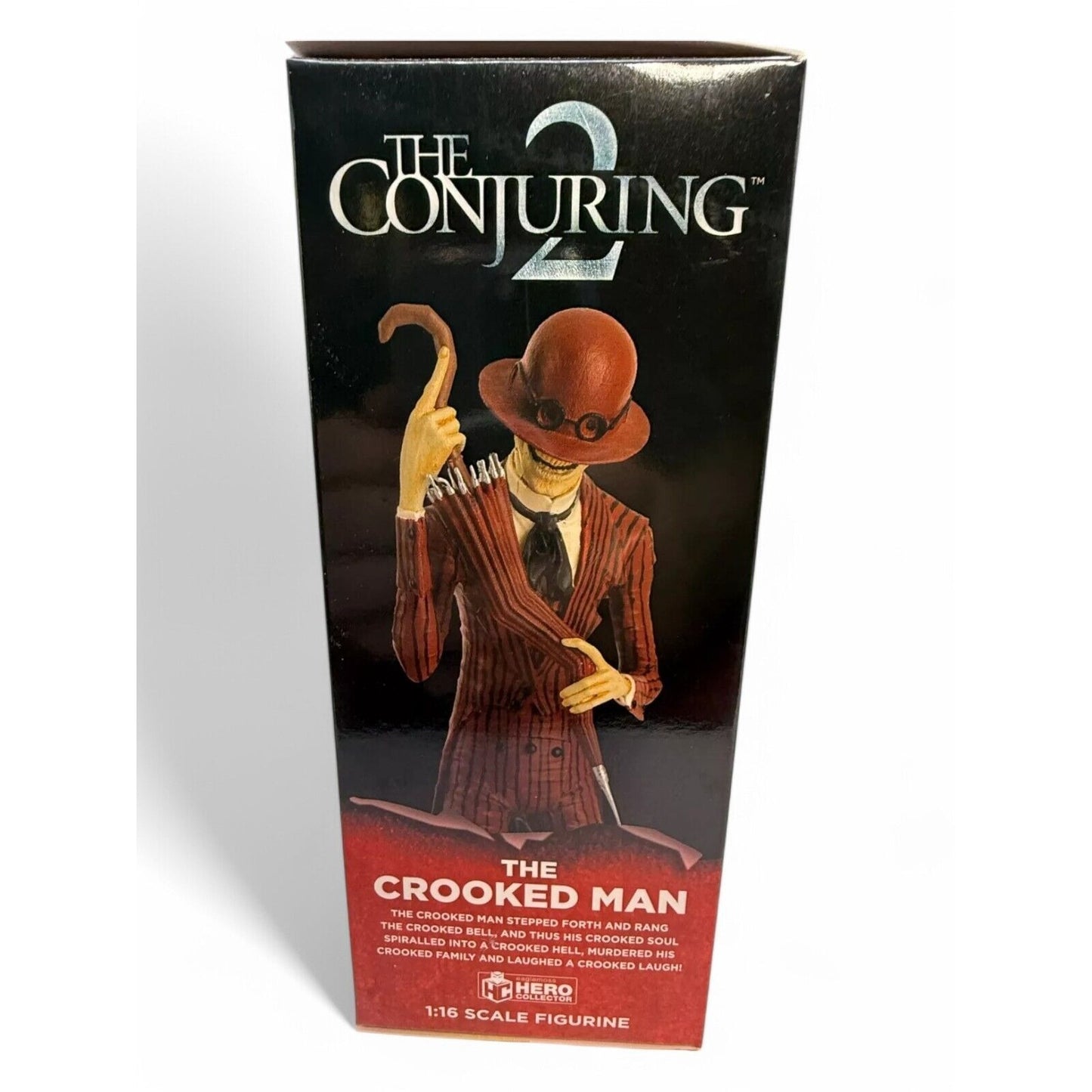 Box for 'The Crooked Man' figurine from 'The Conjuring 2' series.