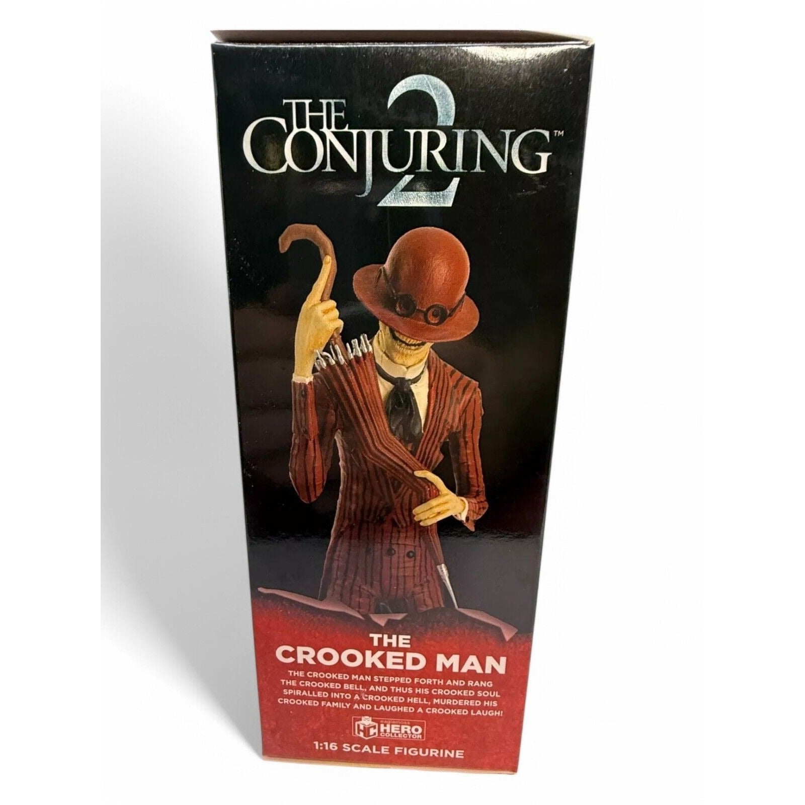 Box for 'The Crooked Man' figurine from 'The Conjuring 2' series.