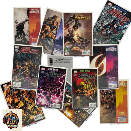 Dark Avengers comic lot featuring various issues from the Dark Reign and Siege storylines