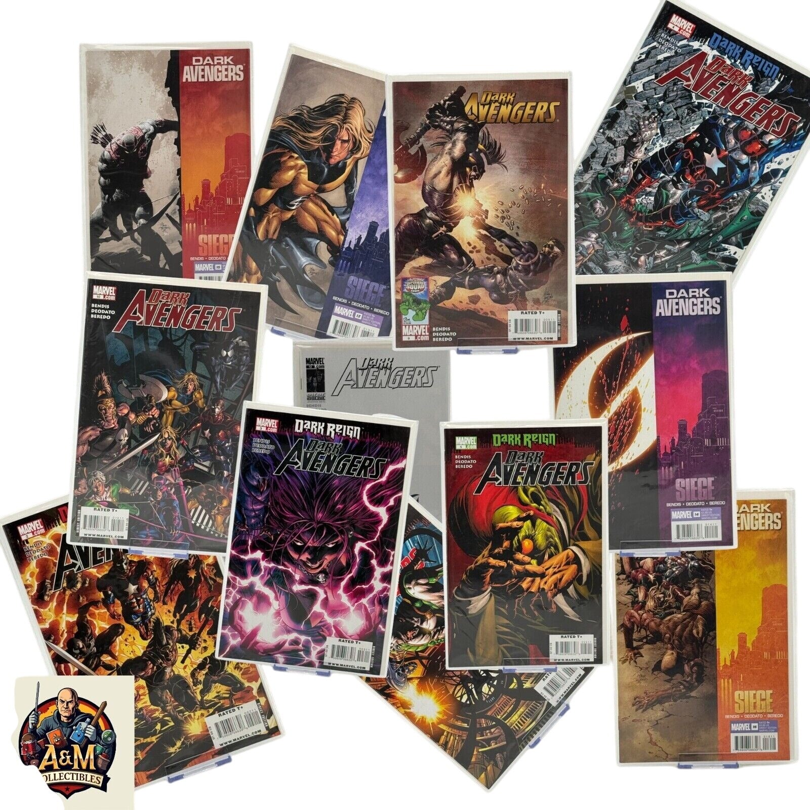 Dark Avengers comic lot featuring various issues from the Dark Reign and Siege storylines