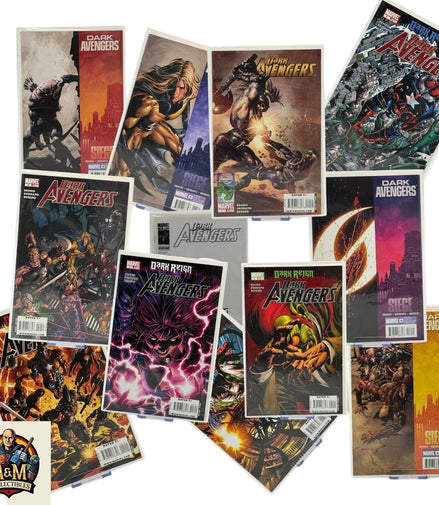 Dark Avengers comic lot featuring various issues from the Dark Reign and Siege storylines