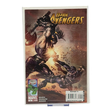Dark Avengers comic cover with vibrant colors and action