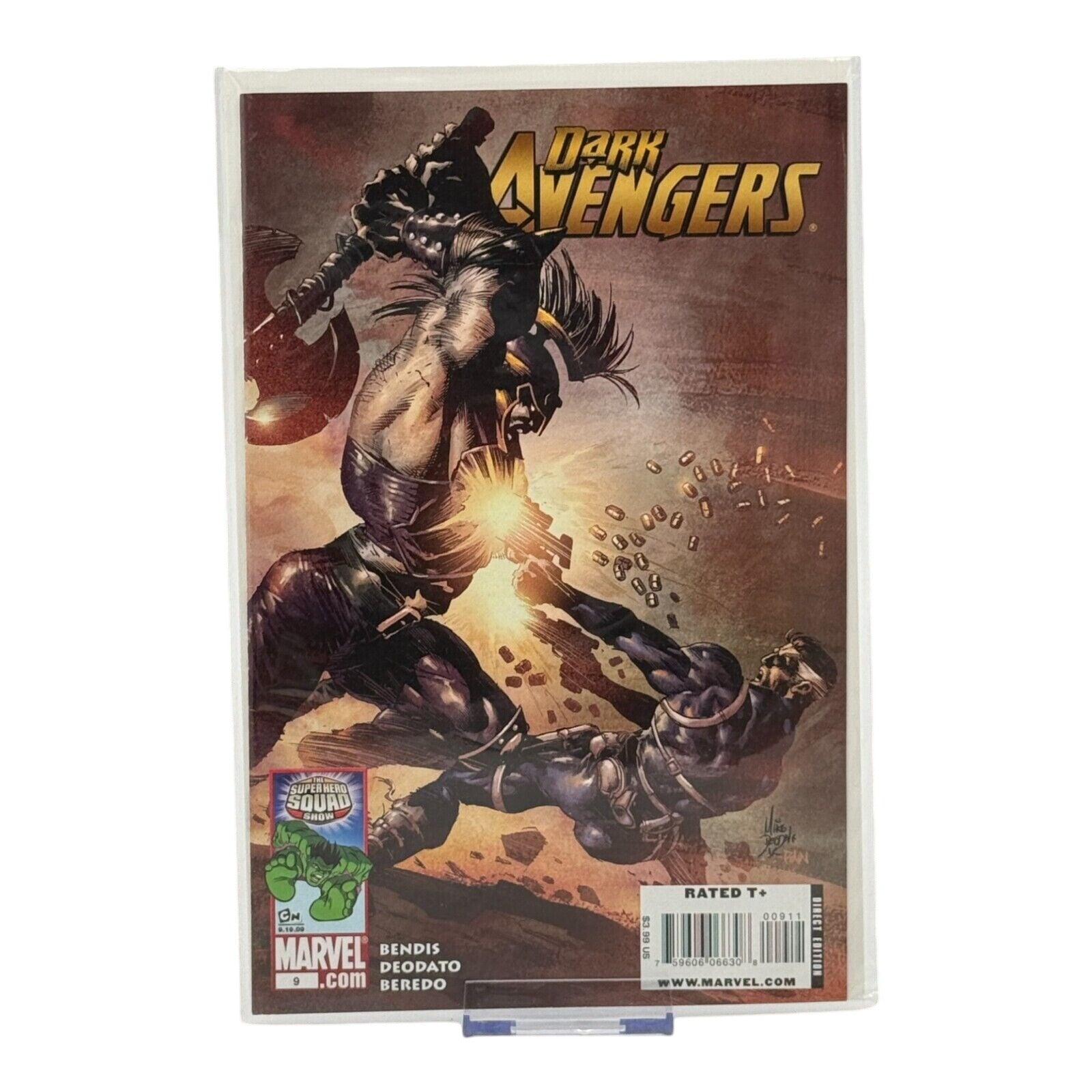 Dark Avengers comic cover with vibrant colors and action